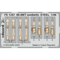Mi-8MT seatbelts STEEL 1/48 TRUMPETER, 1/48 - Eduard Accessories FE...