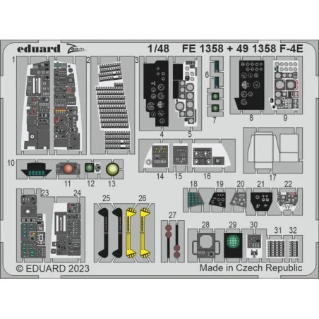 F-4E 1/48 MENG, 1/48 - Eduard Accessories FE1358