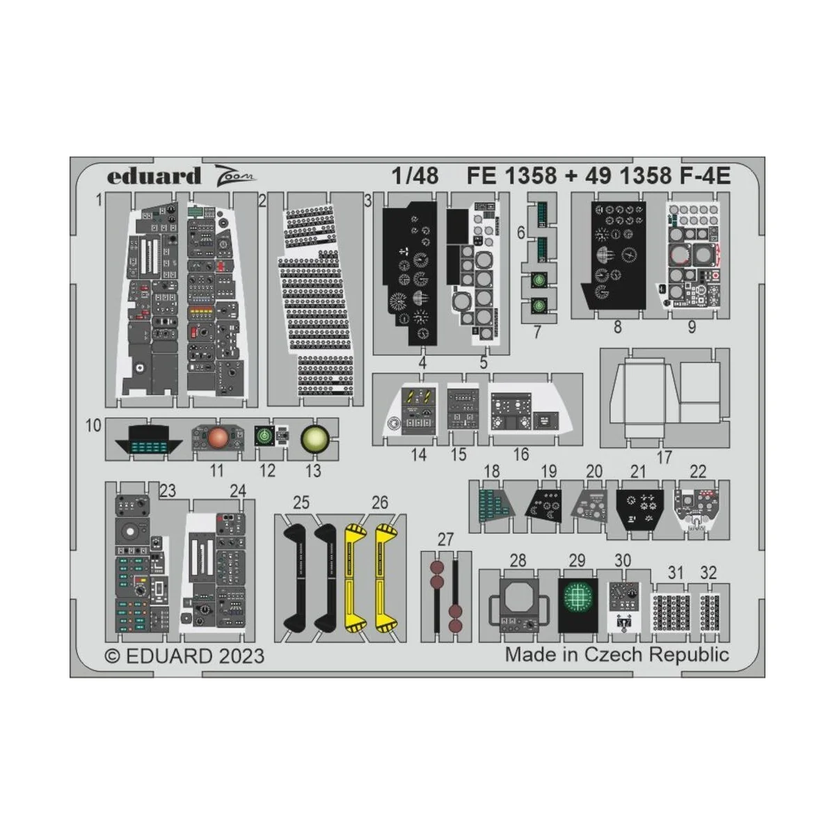 F-4E 1/48 MENG, 1/48 - Eduard Accessories FE1358