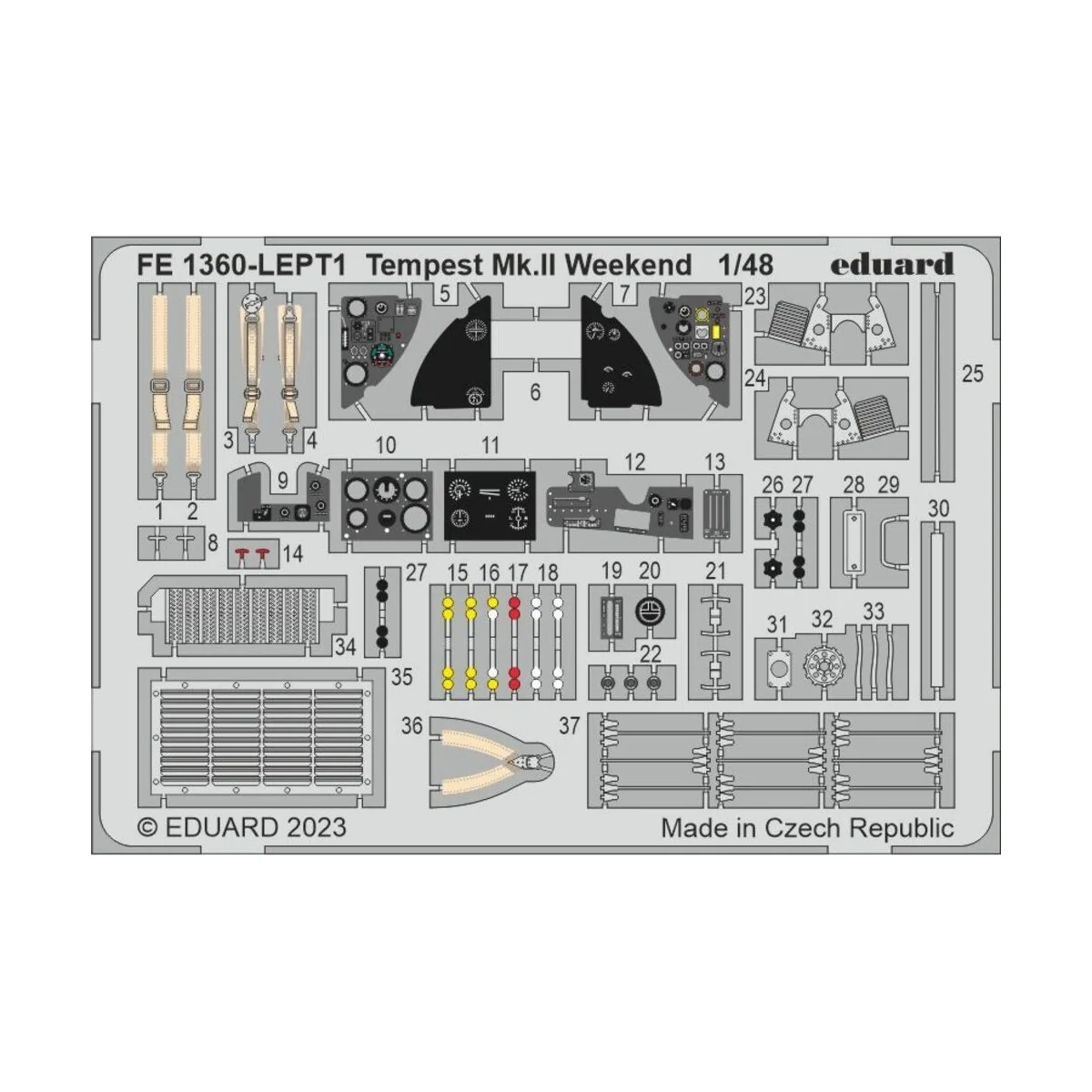 Tempest Mk.II Weekend 1/48 EDUARD - Eduard Accessories FE1360