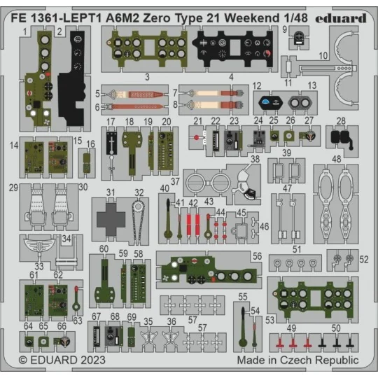 A6M2 Zero Type 21 Weekend 1/48 EDUARD, 1/48 - Eduard Accessories FE...