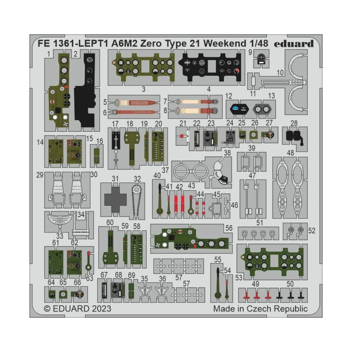 A6M2 Zero Type 21 Weekend 1/48 EDUARD, 1/48 - Eduard Accessories FE...