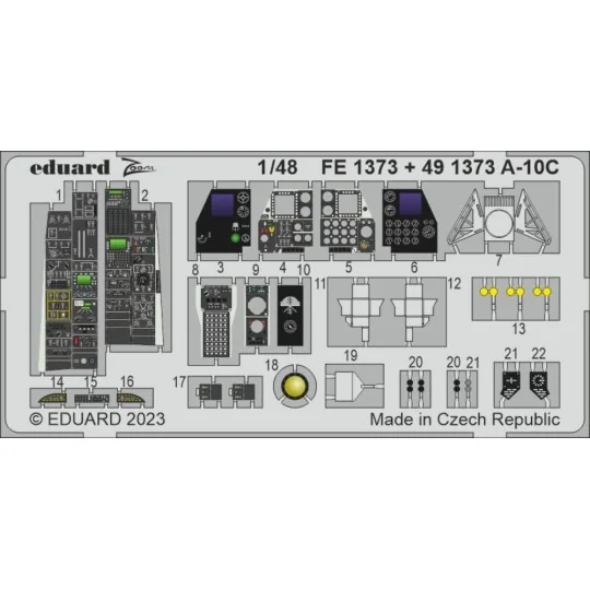 A-10C 1/48 ACADEMY - Eduard Accessories FE1373