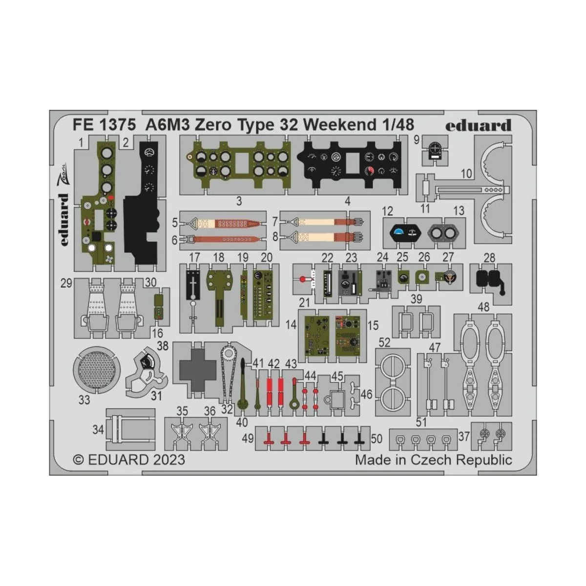 A6M3 Zero Type 32 Weekend 1/48 EDUARD, 1/48 - Eduard Accessories FE...
