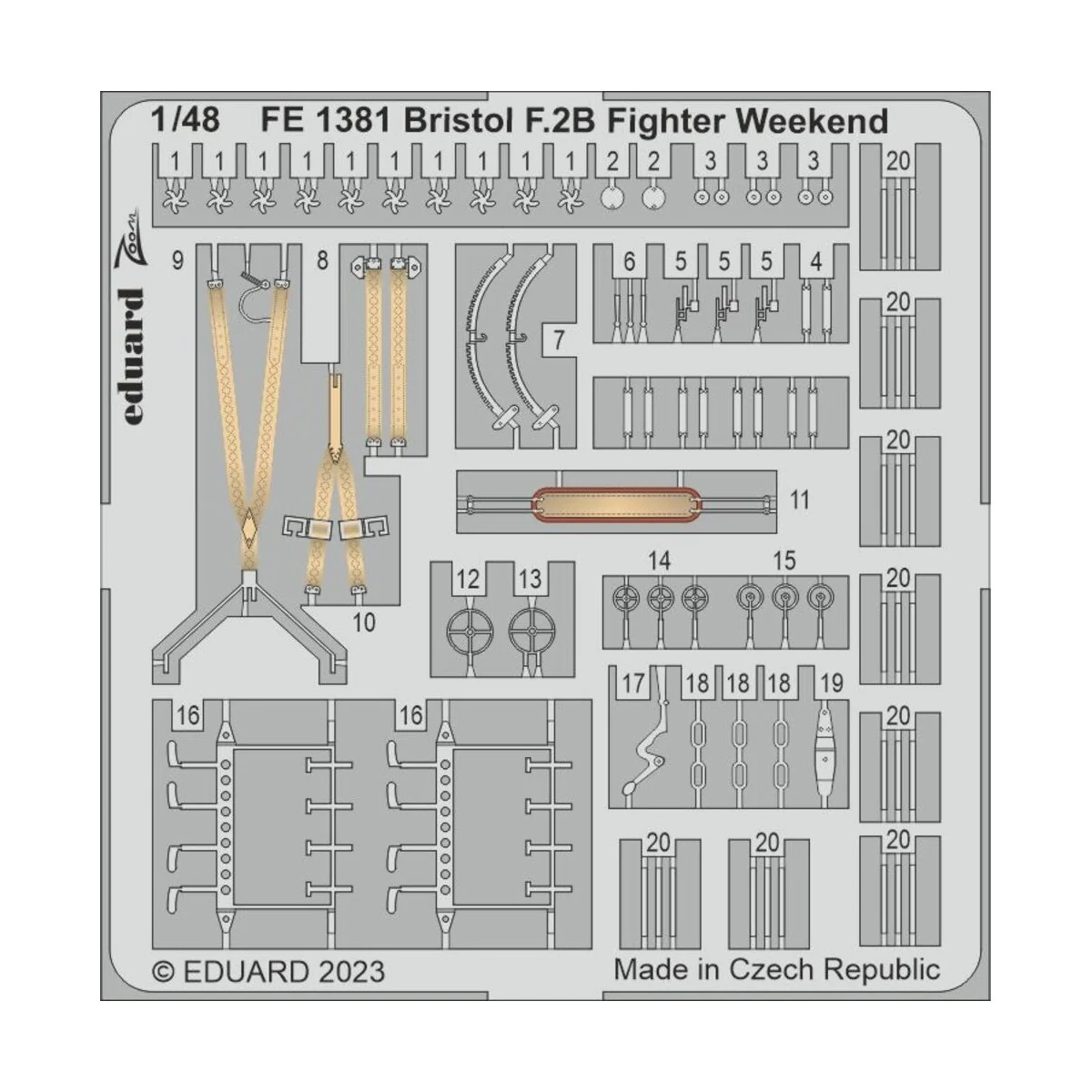 Bristol F.2B Fighter Weekend 1/48 EDUARD, 1/48 - Eduard Accessories...
