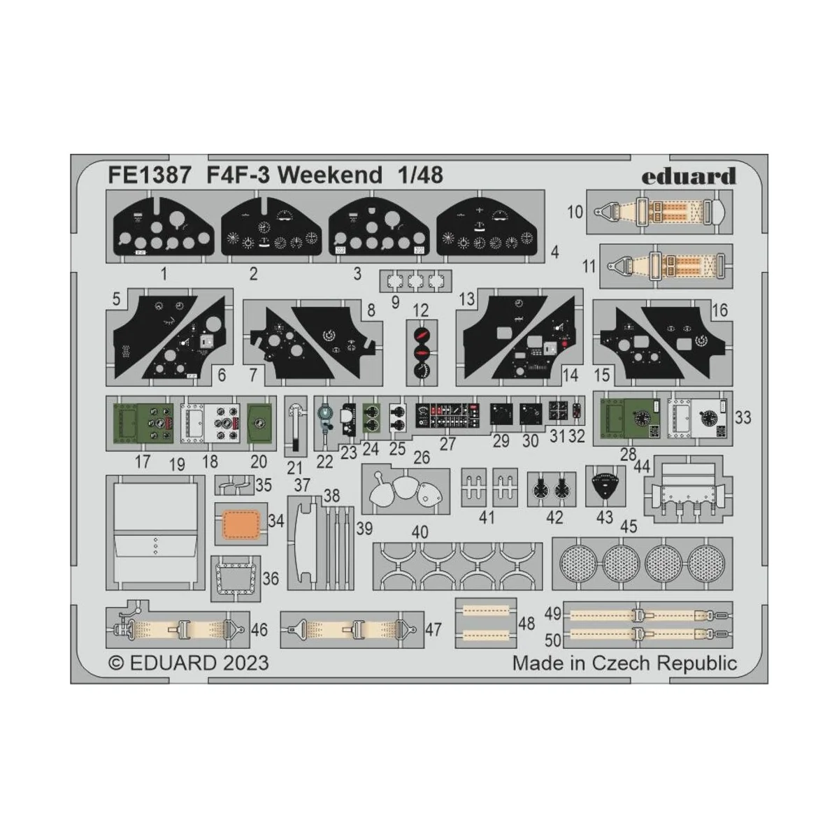 F4F-3 Weekend 1/48 EDUARD - Eduard Accessories FE1387