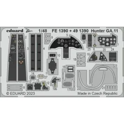 Hunter GA.11 1/48 AIRFIX - Eduard Accessories FE1390