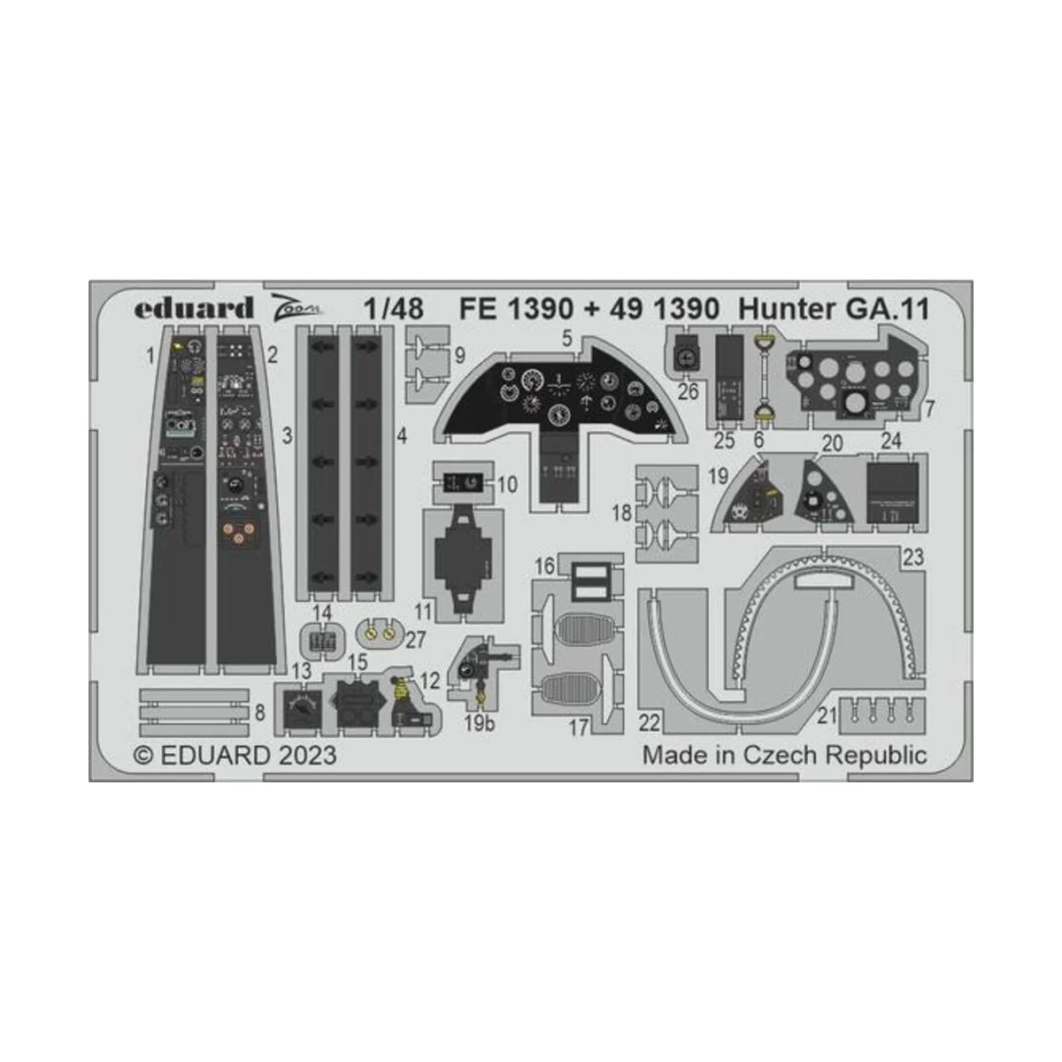 Hunter GA.11 1/48 AIRFIX - Eduard Accessories FE1390