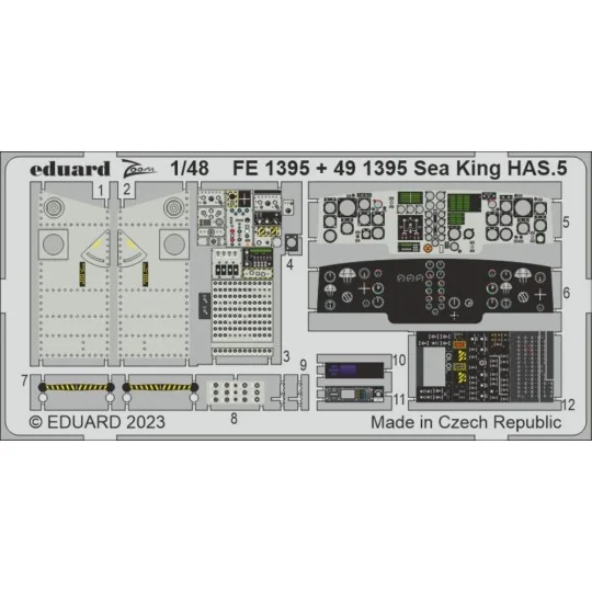 Sea King HAS.5 1/48 AIRFIX, 1/48 - Eduard Accessories FE1395