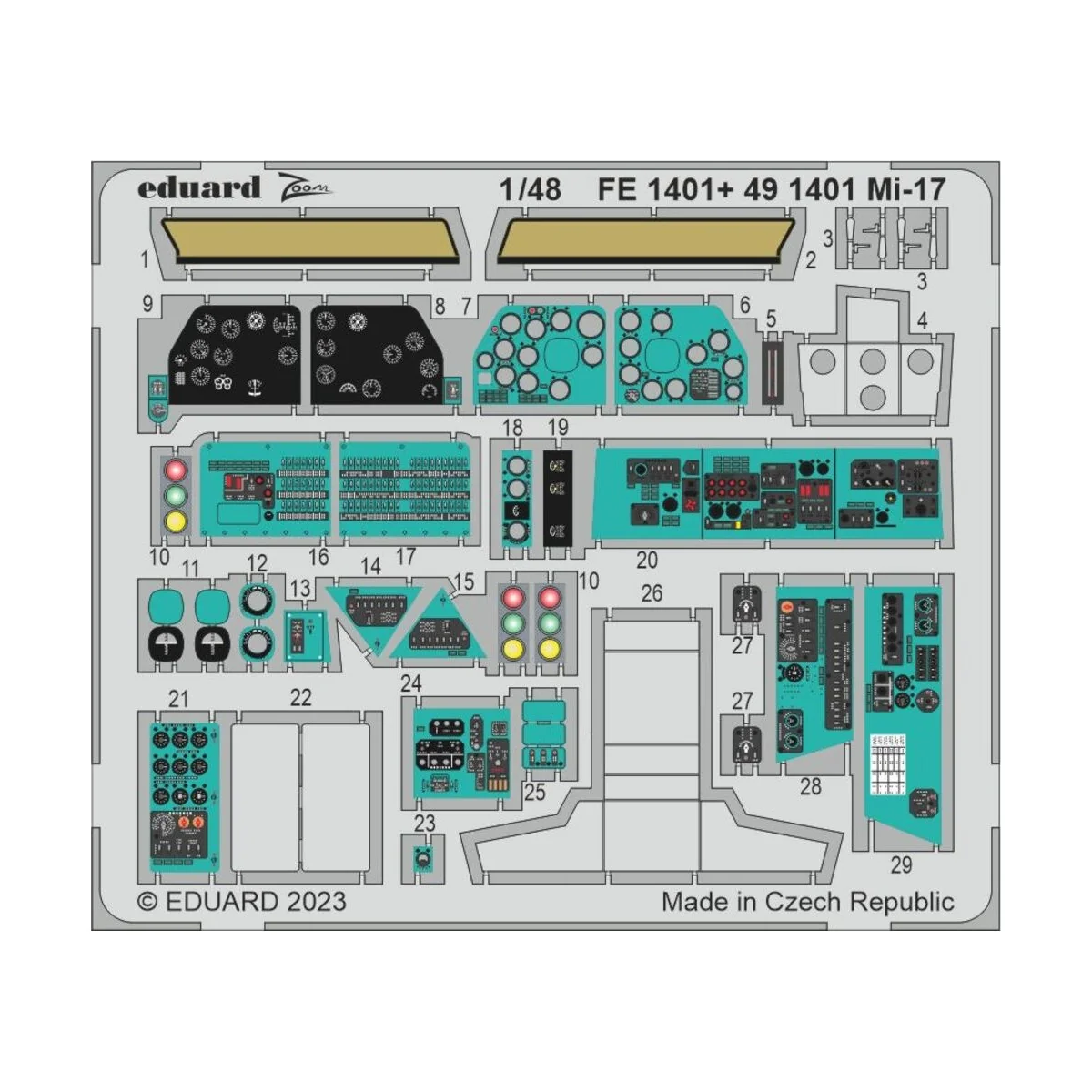 Mi-17 1/48 - Eduard Accessories FE1401