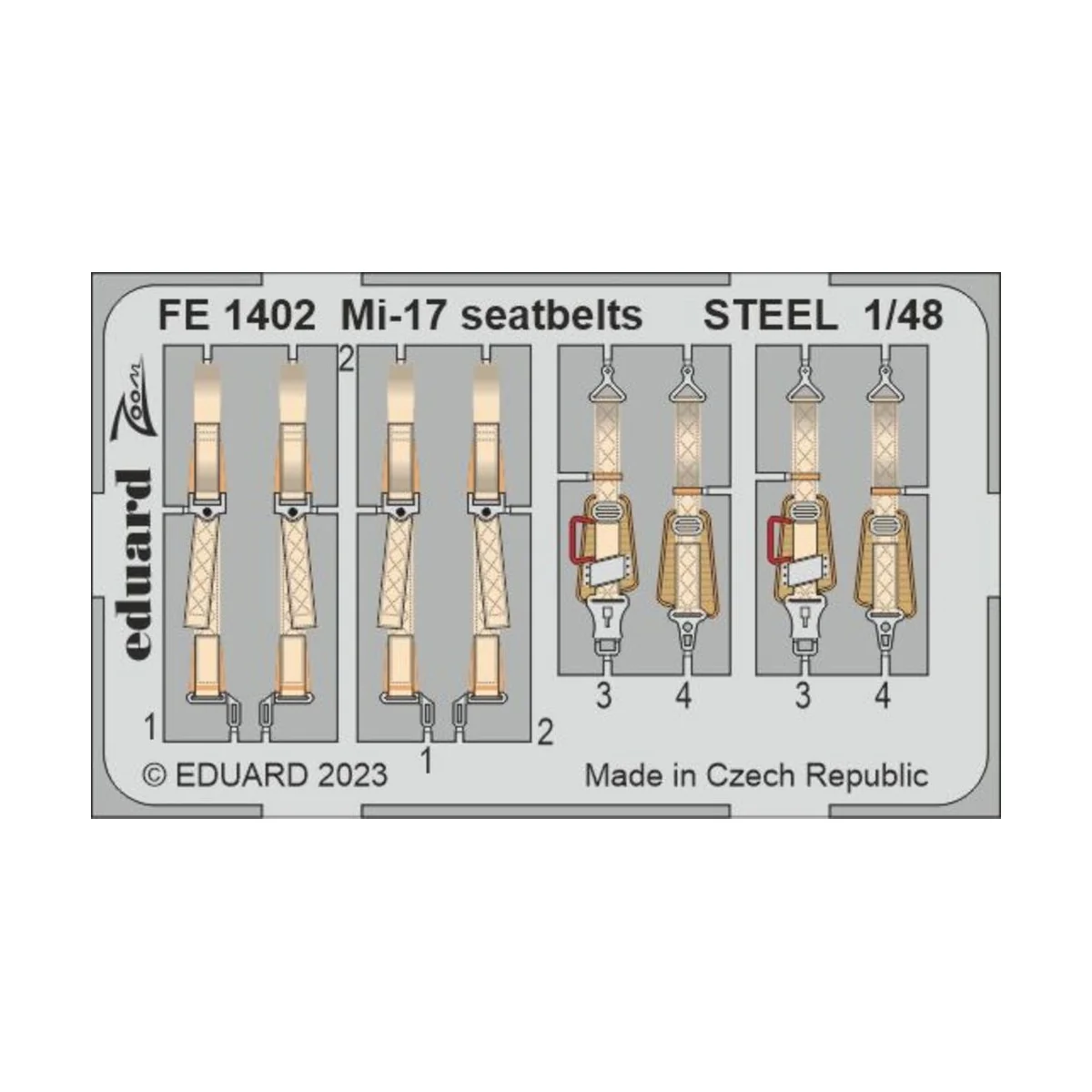 Mi-17 seatbelts STEEL 1/48 - Eduard Accessories FE1402