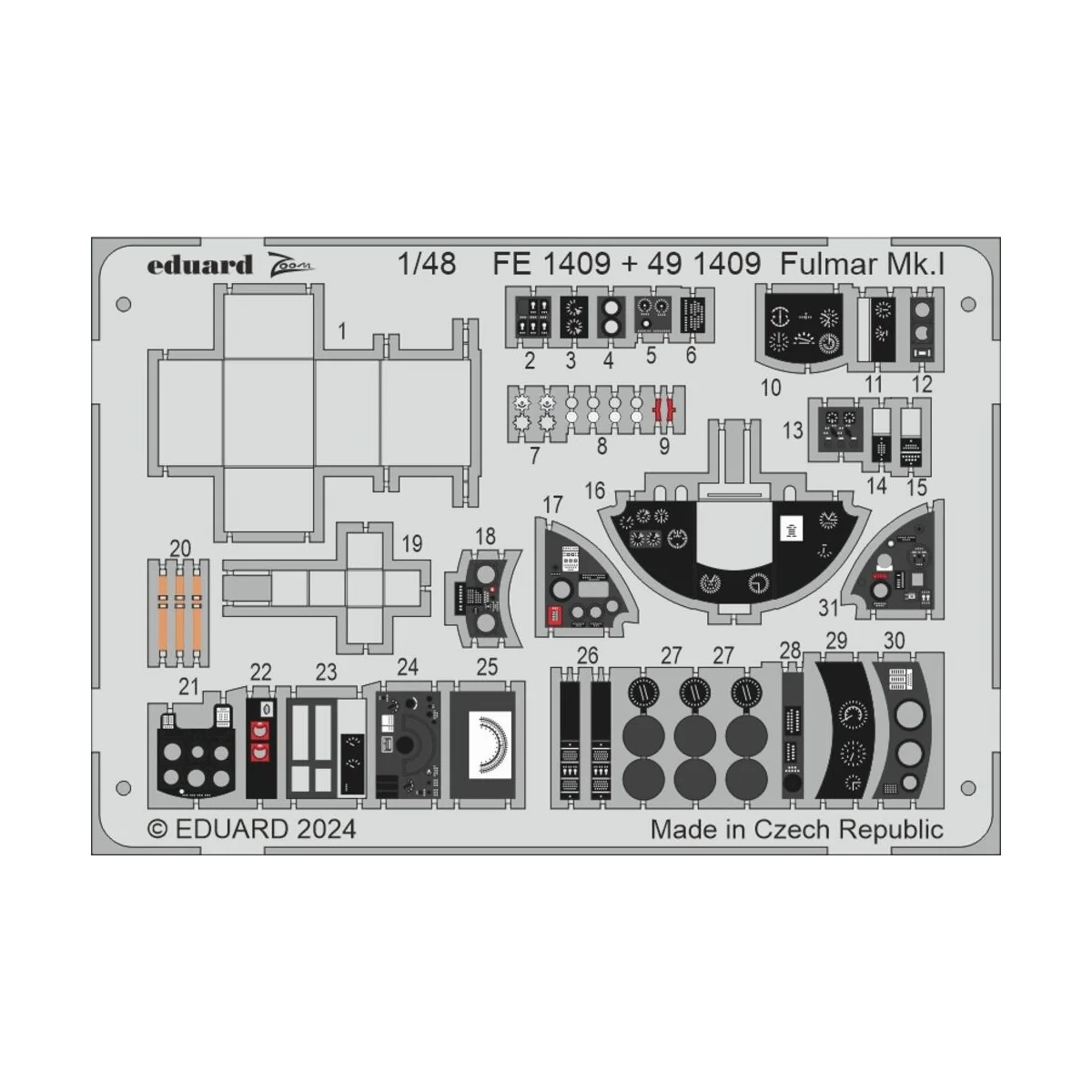 Fulmar Mk.I, 1/48 - Eduard Accessories FE1409