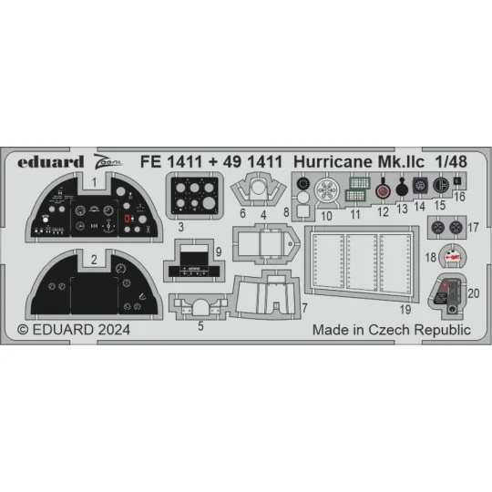 Hurricane Mk.IIc 1/48 - Eduard Accessories FE1411