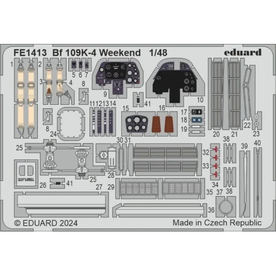 Bf 109K-4 Weekend, 1/48 - Eduard Accessories FE1413