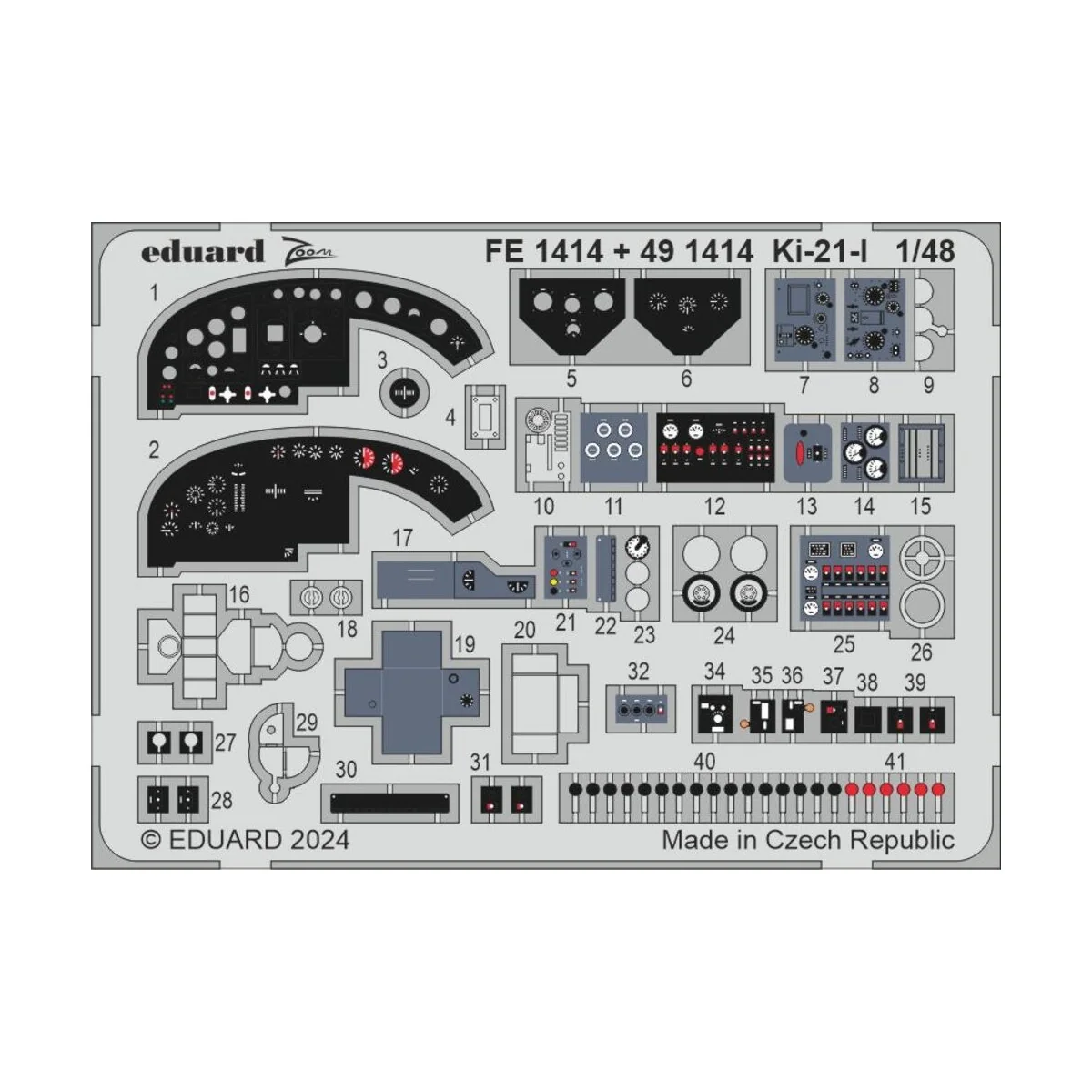 Ki-21-I 1/48 ICM, 1/48 - Eduard Accessories FE1414