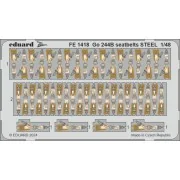 Go 244B seatbelts STEEL 1/48 ICM - Eduard Accessories FE1418