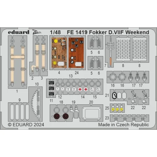 Fokker D.VIIF Weekend 1/48 EDUARD - Eduard Accessories FE1419