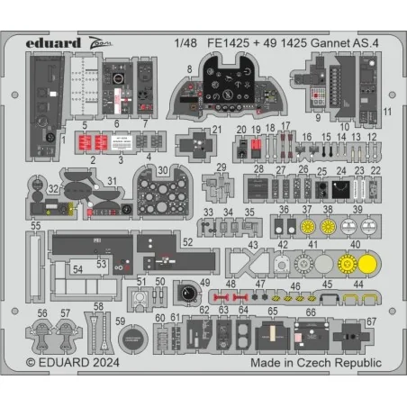Gannet AS.4 1/48 AIRFIX, 1/48 - Eduard Accessories FE1425