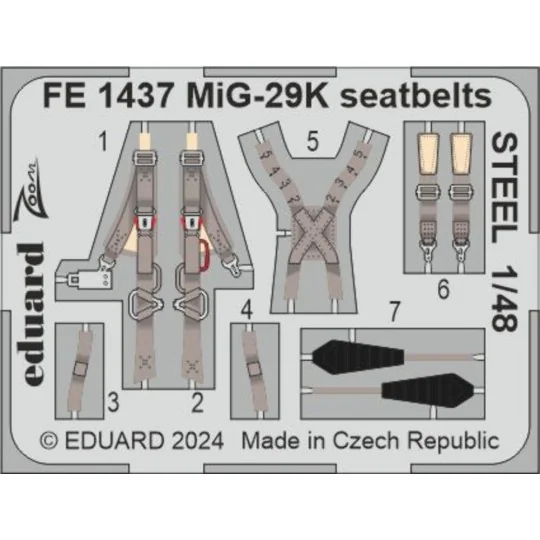 MiG-29K seatbelts STEEL 1/48 HOBBY BOSS, 1/48 - Eduard Accessories ... MiG-29K seatbelts STEEL 1/48 HOBBY BOSS, 1/48 - Eduard Accessories ...