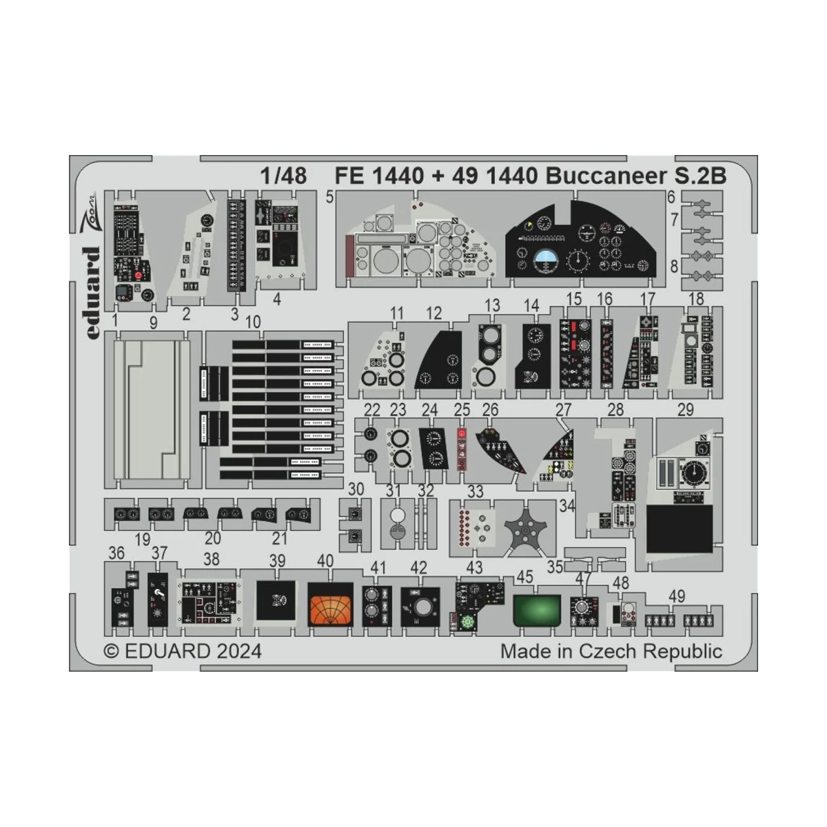 Buccaneer S.2B AIRFIX, 1/48 - Eduard Accessories FE1440