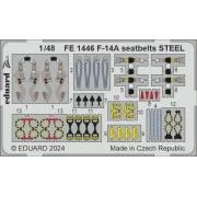 F-14A seatbelts STEEL GREAT WALL HOBBY - Eduard Accessories FE1446