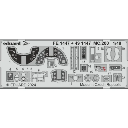 MC.200 ITALERI - Eduard Accessories FE1447