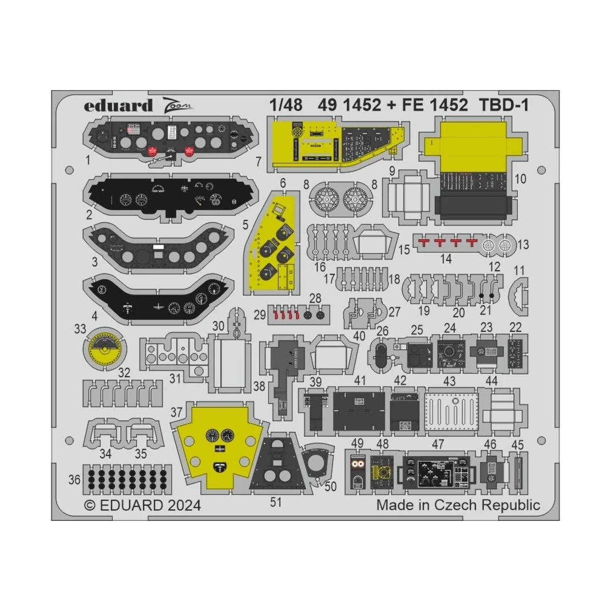 TBD-1 HOBBY BOSS, 1/48 - Eduard Accessories FE1452