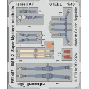 SMB-2 Super Mystere seatbelts Israeli AF STEEL - Eduard Accessories...