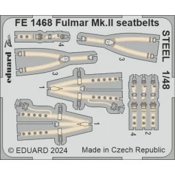 Fulmar Mk.II seatbelts STEEL, 1/48 - Eduard Accessories FE1468