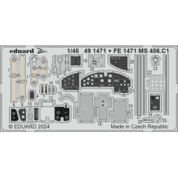 MS 406.C1, 1/48 - Eduard Accessories FE1471