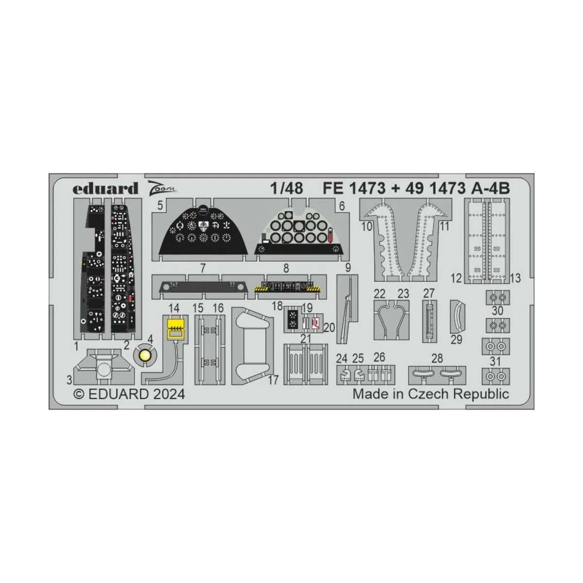 A-4B, 1/48 - Eduard Accessories FE1473