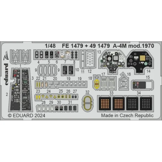 A-4M mod. 1970 MAGIC FACTORY, 1/48 - Eduard Accessories FE1479 A-4M mod. 1970 MAGIC FACTORY, 1/48 - Eduard Accessories FE1479