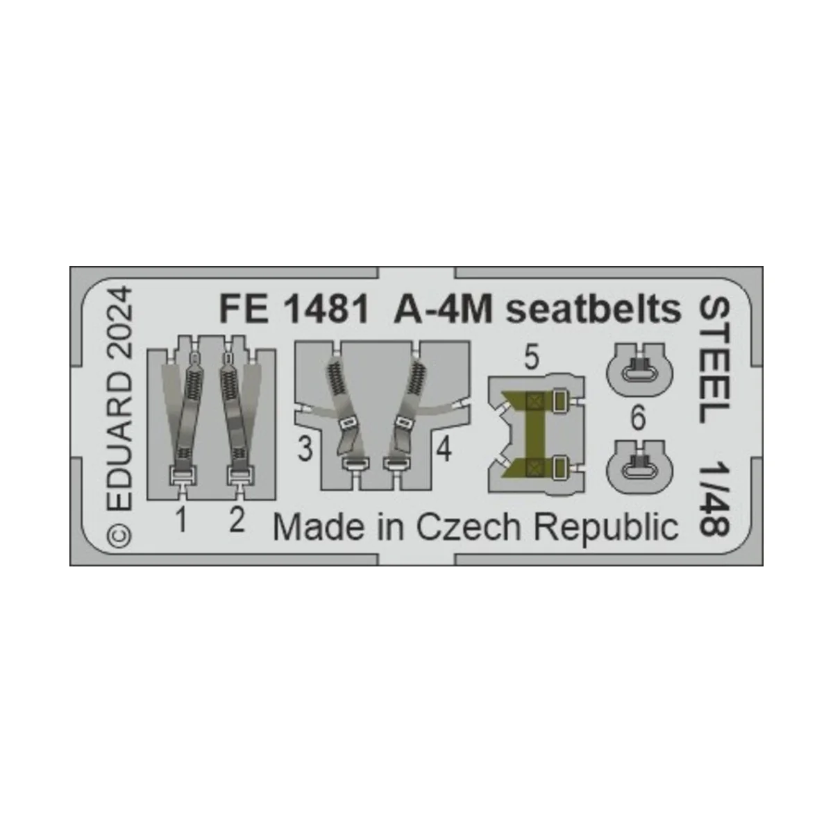 A-4M seatbelts STEEL MAGIC FACTORY - Eduard Accessories FE1481