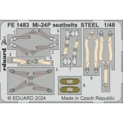 Mi-24P seatbelts STEEL, 1/48 - Eduard Accessories FE1483 Mi-24P seatbelts STEEL, 1/48 - Eduard Accessories FE1483