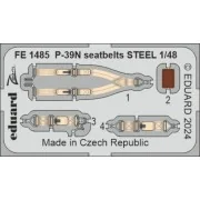 P-39N seatbelts STEEL, 1/48 - Eduard Accessories FE1485 P-39N seatbelts STEEL, 1/48 - Eduard Accessories FE1485