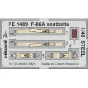 F-86A seatbelts STEEL CLEAR PROP - Eduard Accessories FE1489