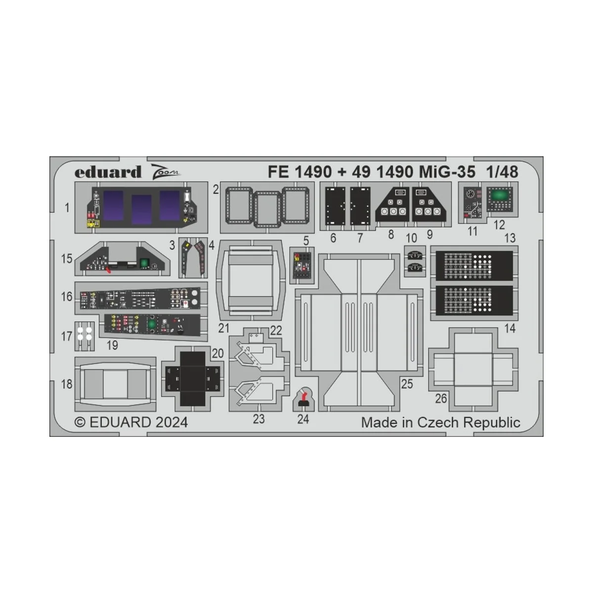 MiG-35 HOBBY BOSS - Eduard Accessories FE1490