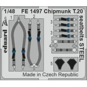 Chipmunk T.20 seatbelts STEEL AIRFIX, 1/48 - Eduard Accessories FE1497