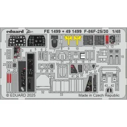 F-86F-25/30 AIRFIX, 1/48 - Eduard Accessories FE1499