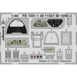 Bf 109E-3 HOBBY BOSS - Eduard Accessories FE1501