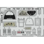 Bf 109E-3 HOBBY BOSS, 1/48 - Eduard Accessories FE1501 Bf 109E-3 HOBBY BOSS, 1/48 - Eduard Accessories FE1501