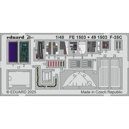 F-35C TAMIYA, 1/48 - Eduard Accessories FE1503