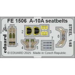 A-10A seatbelts STEEL GREAT WALL HOBBY, 1/48 - Eduard Accessories F...