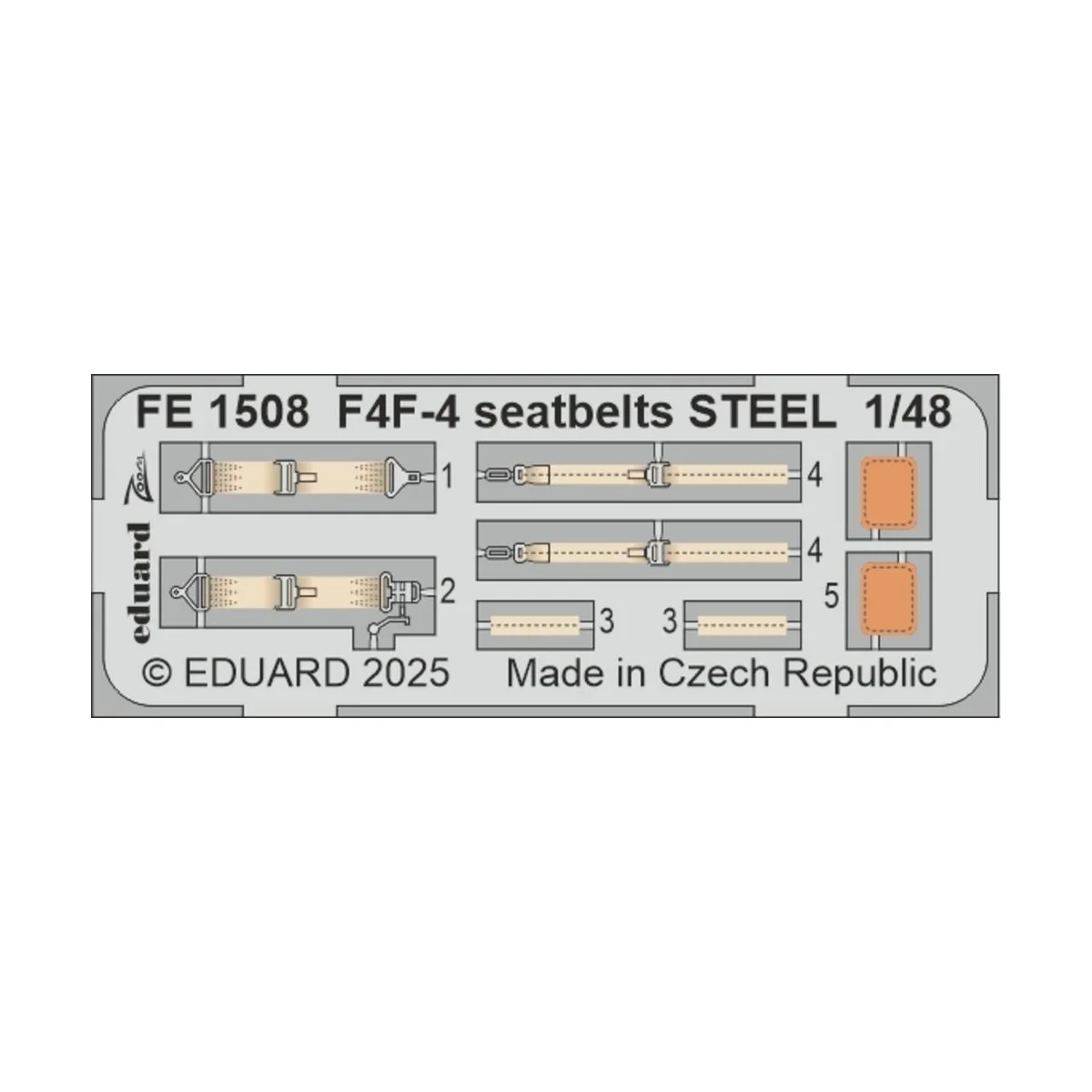 F4F-4 seatbelts STEEL ACADEMY, 1/48 - Eduard Accessories FE1508