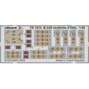 B-24D seatbelts STEEL HOBBY BOSS, 1/48 - Eduard Accessories FE1510