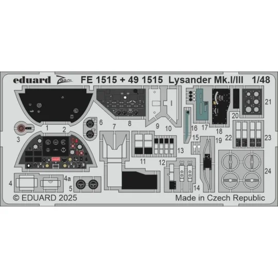 Lysander Mk.I/III AIRFIX, 1/48 - Eduard Accessories FE1515