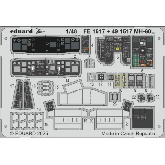 MH-60L ICM, 1/48 - Eduard Accessories FE1517 MH-60L ICM, 1/48 - Eduard Accessories FE1517