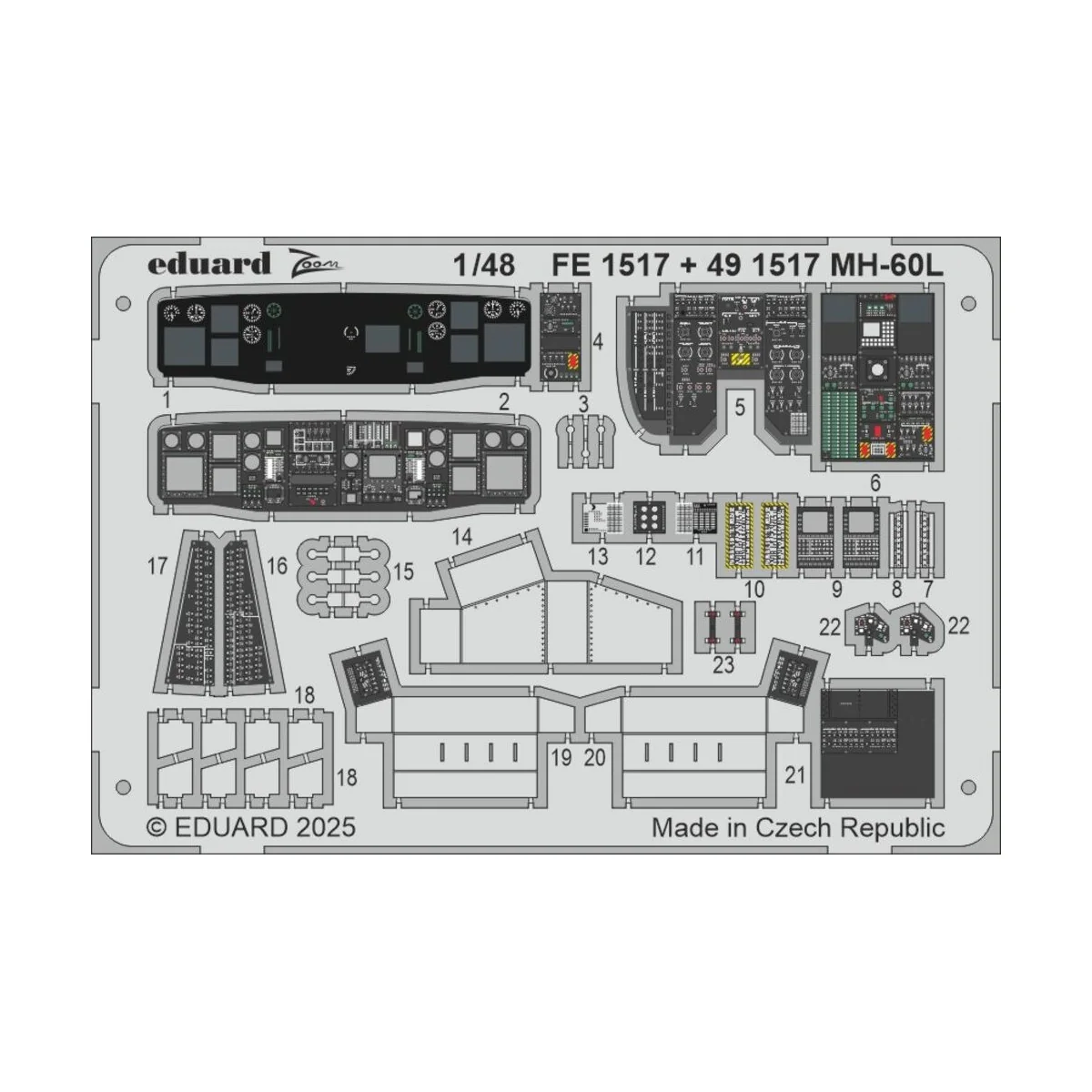 MH-60L ICM, 1/48 - Eduard Accessories FE1517 MH-60L ICM, 1/48 - Eduard Accessories FE1517
