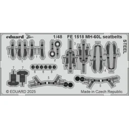 MH-60L seatbelts STEEL ICM - Eduard Accessories FE1518