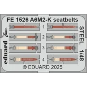 A6M2-K seatbelts STEEL EDUARD, 1/48 - Eduard Accessories FE1526
